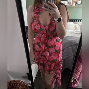 RARE NWOT show me your mumu ramona ruffle rosie bloom dress mini